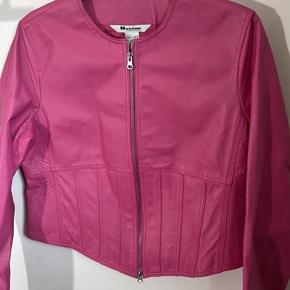Vintage Nygard Collection Barbie Pink Leather Jacket - Picture 3 of 7